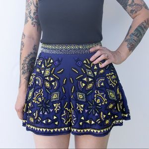 Miss Selfridge beaded shorts